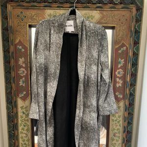 BB DAKOTA Animal Print Abstract Lined Duster Cardigan